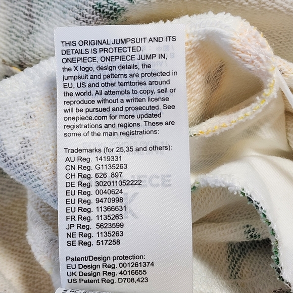 Onepiece Lemon Print Women's Jumpsuit Shorts Hooded Sipper Onesie Size Medium - Picture 10 of 12